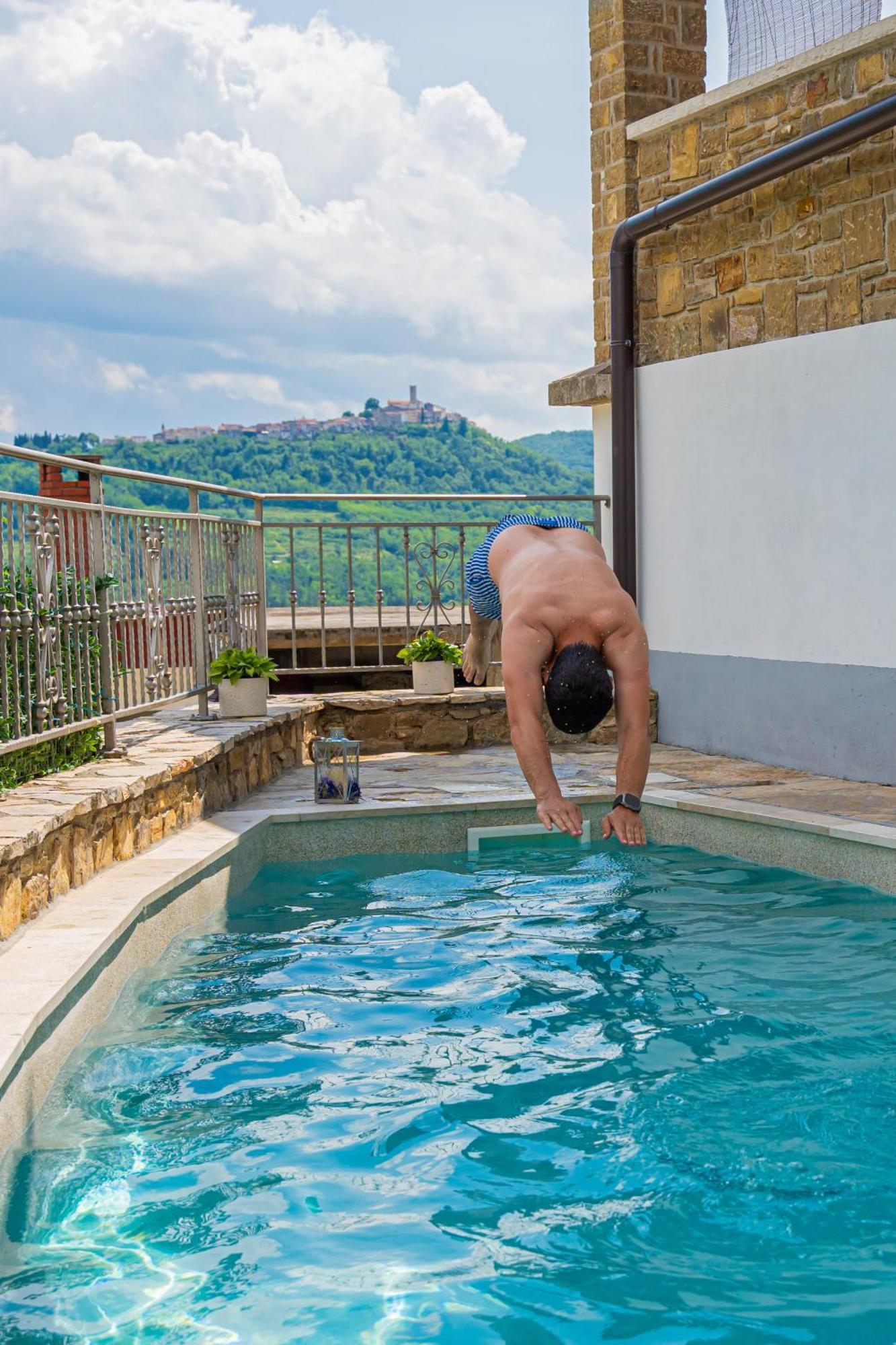 Holiday Home Belveder Motovun With Heated Pool Livade Екстериор снимка